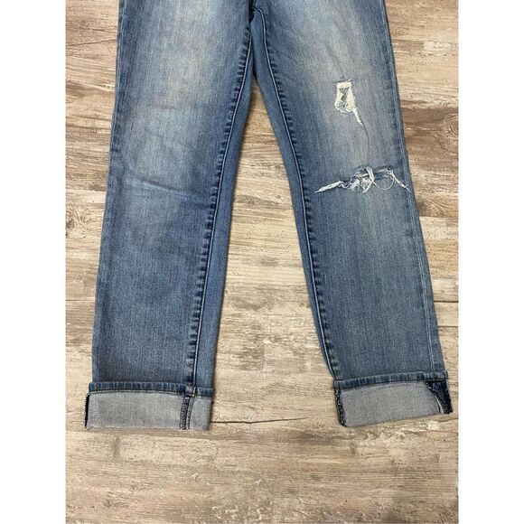 Kut From The Kloth Jeans Catherine Boyfriend Capri Cropped Cuffed Women’s Size 4 - Picture 2 of 8